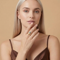 Dondurma Özel Tasarım  Altın Yüzük Y609