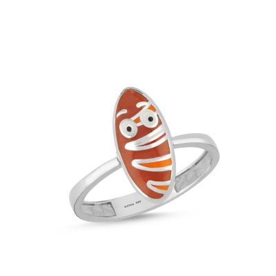 Ekmek Özel Tasarım Beyaz Altın Yüzük OD634