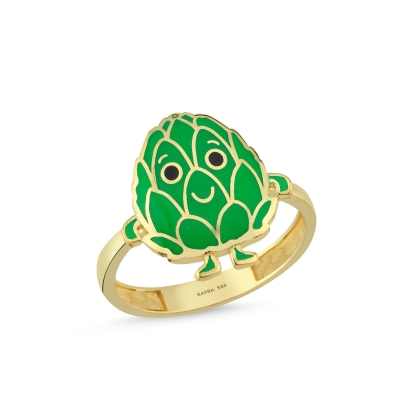 Enginar Özel Tasarım Altın Yüzük Y595