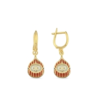 Fındık Özel Tasarım Altın Küpe BR191