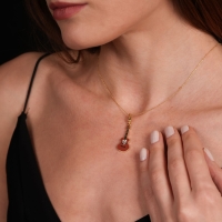 Gitar Mineli Altın Kolye MZK15