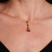 Gitar Mineli Altın Kolye MZK15