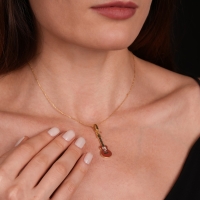 Gitar Mineli Altın Kolye MZK15