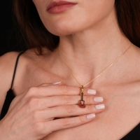 Gitar Mineli Altın Kolye MZK15