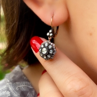 Gül Elmas ve Pırlantalı Küpe EK04