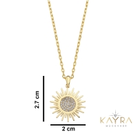 Güneş Altın Kolye AKM102