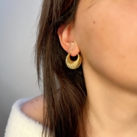 İstiridye Altın Küpe  AHK116