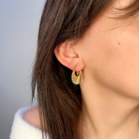 İstiridye Altın Küpe  AHK116