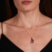 Kanun Mineli Altın Kolye Ucu AZ14