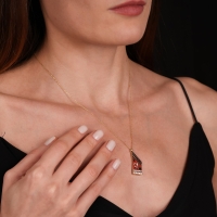 Kanun Mineli Altın Kolye Ucu AZ14