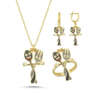 Kaşık Çatal Özel Tasarım Altın Takım TKM1005