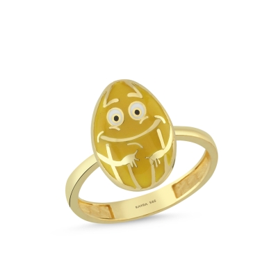 Kavun Özel Tasarım Altın Yüzük Y611