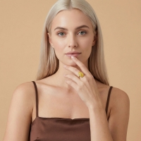 Kavun Özel Tasarım Altın Yüzük Y611