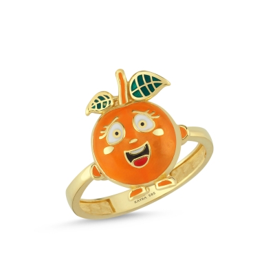 Kayısı Özel Tasarım Altın Yüzük Y585