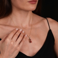 Keman Mineli Altın Kolye Ucu CG30