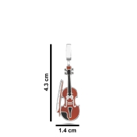Keman Mineli Beyaz Altın Kolye Ucu YG29