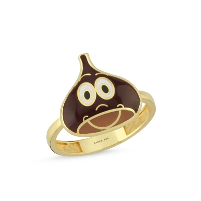 Kestane Özel Tasarım Altın Yüzük Y543