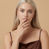 Kiraz Özel Tasarım Altın Yüzük Y593