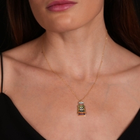 Ksilofon Mineli Altın Kolye MZK35