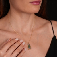 Ksilofon Mineli Altın Kolye MZK35