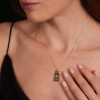 Ksilofon Mineli Altın Kolye MZK35