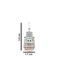 Ksilofon Mineli Beyaz Altın Kolye MZ36