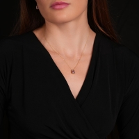 Kunzit Taşlı Altın Kolye AKM03