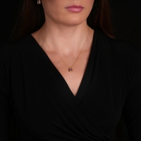 Kunzit Taşlı Altın Kolye AKM03