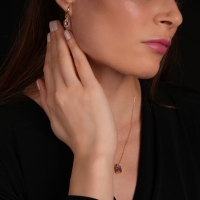 Kunzit Taşlı Altın Takım TKM03