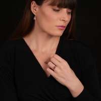 Kunzit Taşlı Altın Takım TKM03