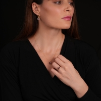 Kunzit Taşlı Altın Takım TKM03