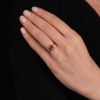 Kunzit Taşlı Altın Yüzük YZ03