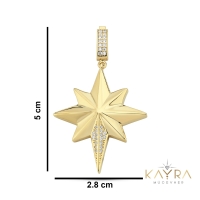Kuzey Yıldızı Altın Kolye Ucu AH119