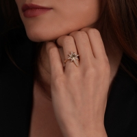 Kuzey Yıldızı Altın Yüzük YZ274