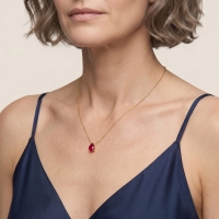 Lal Taşlı  Altın Kolye AKM180