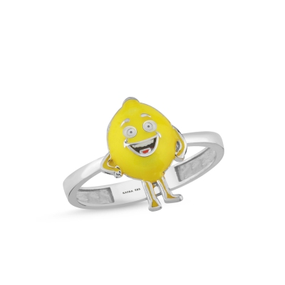 Limon Özel Tasarım Beyaz Altın Yüzük GF526