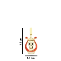 Lir Mineli Altın Kolye Ucu MZ34