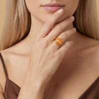 Mandalina Özel Tasarım Altın Yüzük Y547