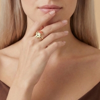 Mantar Özel Tasarım Altın Yüzük Y513