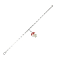 Mantar Özel Tasarım Beyaz Altın MN714