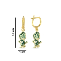 Marul Özel Tasarım Altın Küpe 131