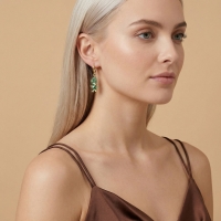 Marul Özel Tasarım Altın Küpe 131