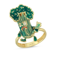 Maydanoz Özel Tasarım Altın Yüzük Y623