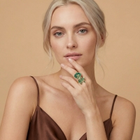 Maydanoz Özel Tasarım Altın Yüzük Y623