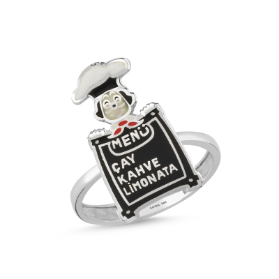 Menü Özel Tasarım Beyaz Altın Yüzük YZ504