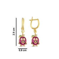 Mürdüm Özel Tasarım Altın Küpe 171