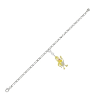 Muz Özel Tasarım Beyaz Altın Çharm MUZ774