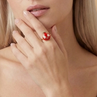 Nar Özel Tasarım Altın Yüzük Y549