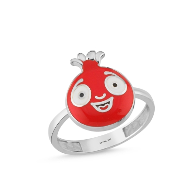 Nar Özel Tasarım Beyaz Altın Yüzük YSD550