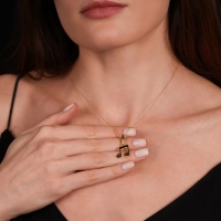 Nota Mineli Altın Kolye MZK3